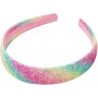 Pink Poppy - Rainbow Chunky Glitter Wide Headband