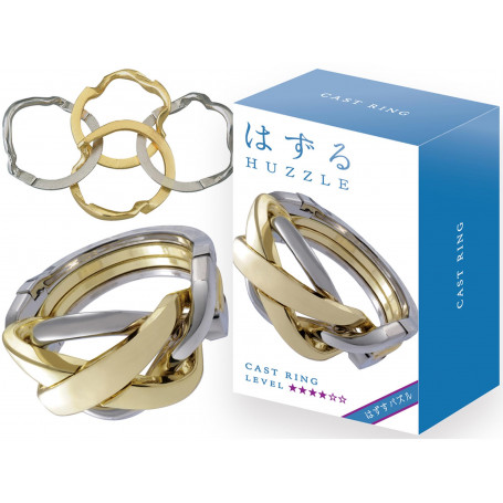 HANAYAMA HUZZLE L4 RING METAL PUZZLE