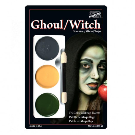 Tri-Colour Make-up Palette - Ghoul/Witch