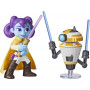 Star Wars Young Jedi Adventures Pop-Up Lightsaber Duel Lys Solay & Training Droid