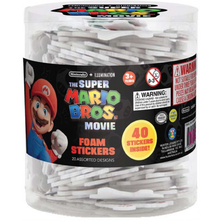 Super Mario Foam Stickers 40Pk
