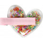 Pink Poppy - Glitter Shaker Heart Hair Clip
