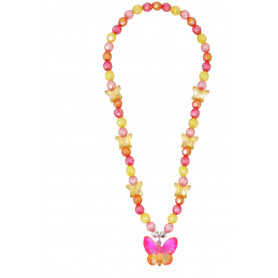 Pink Poppy - Rainbow Butterfly Nacklace