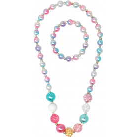 Pink Poppy My Mermaid Pearl Necklace & Bracelet Set