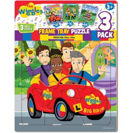 The Wiggles 3Pk Frame Tray Puzzle Assorted