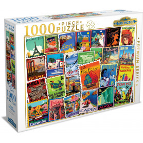 Harlington Pq 1000Pce Puzzle - Travel Stamp Fun