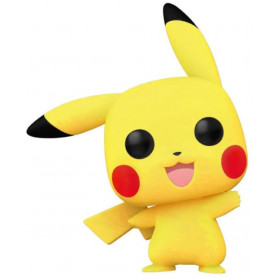 Pokemon - Pikachu Waving (Flocked) Pop!