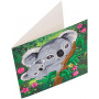 Crystalart - Koala Hugs, 18X18cm Card