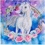 Crystalart - Unicorn Garland, 18X18cm Card