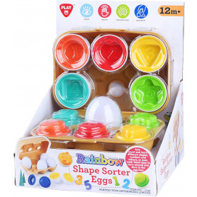 Rainbow Shape Sorter Eggs Set