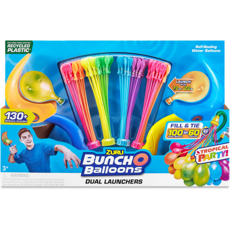 Zuru Bunch O Balloons Tropical Party Launcher 2 Pack With 100 Balloons