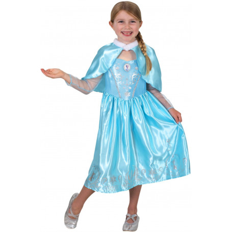 Elsa Deluxe Winter Cloak Costume - Size 6-8