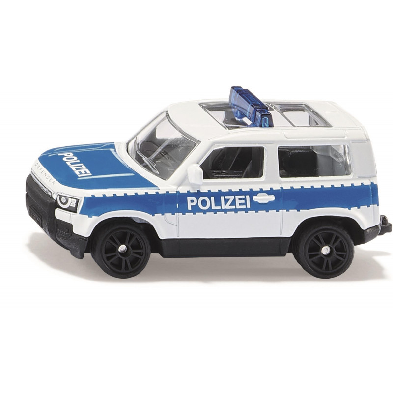 Voiture-jouet Siku Land Rover Defender Pompiers - Métal/plastique, Rouge/jaune, Avec Remorque - Pour Collection Ou Jeu
