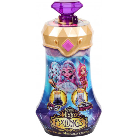 Magic Mixies Pixlings S1 W1 Doll Single Pack Purple Unicorn