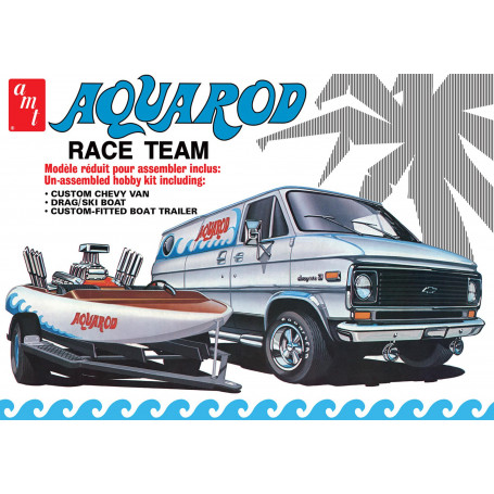 AMT 1:25 Aqua Rod Race Team 1975 Chevy V