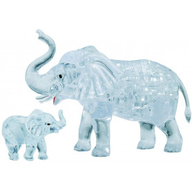 Crystal Puzzle 2 Elephants