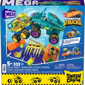 Mega Wonder Hot Wheels Monster Truck Boneyard Stunt Course