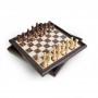 Craftsman Natural Wood Veneer Deluxe Chess Set
