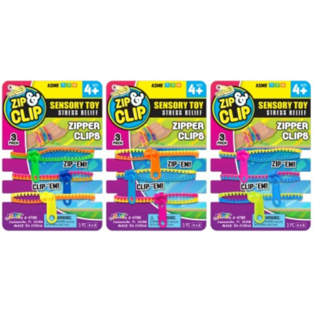 Zip & Clip Zipper Clips Assorted