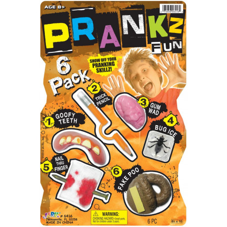 Prankz 6 Pack Assorted