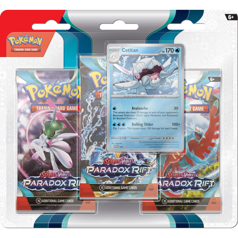 Pokemon TCG Scarlet & Violet 4 Paradox Rift Three Booster