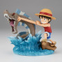 Banpresto One Piece World Collectable Figure Log Stories -Monkey.D.Luffy Vs Local Sea Monster