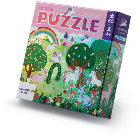 Foil Puzzle 60 pc - Sparkling Unicorn - NEW!