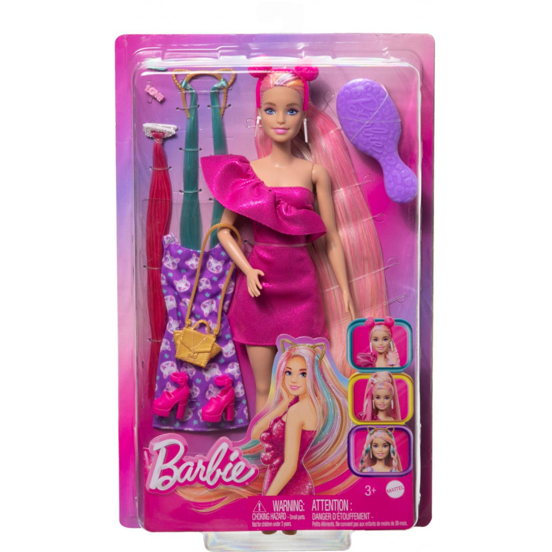 Barbie Totally Hair Papillons - Poupée AA NRFB - HCM91 - Mattel 2022