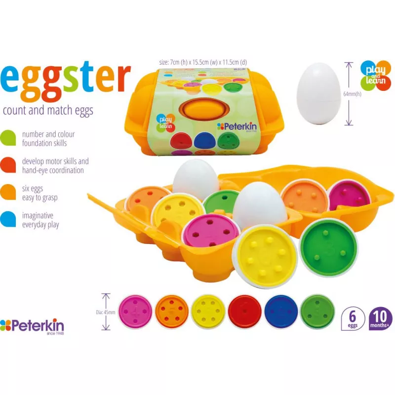 Peterkin Eggster Count And Match Mr Toys Toyworld
