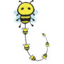 Honey Bee Kite Fibre Glass Single Handle 45cm X 49cm