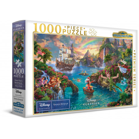 Thomas Kinkade 1000Pc Puzzle - Disney - Peter Pan's Neverland