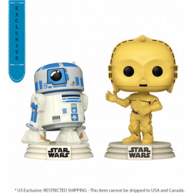 Star Wars: D100 -R2D2 & C3PO Retro Reimage Pop! 2PK