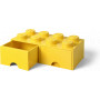 LEGO BRICK DRAWER (8 KNOBS) - Bright Yellow
