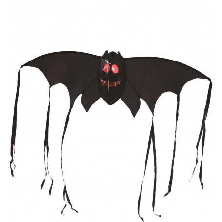 Spooky Bat Kite Fibre Glass Single Handle 46cm X 150cm