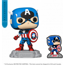 Marvel - Comic Captain America 60th Pop! With pin