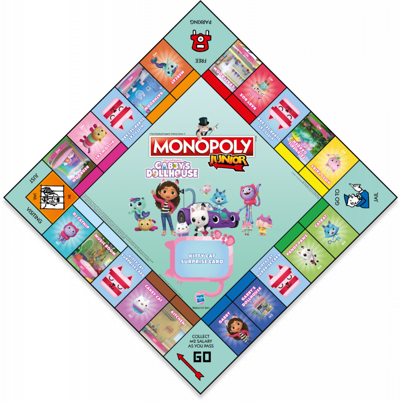 Gabby's Dollhouse Monopoly Junior | Mr Toys Toyworld