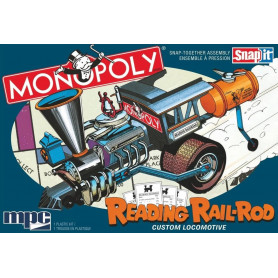 Mpc 1/25 Monopoly Reading Rail Rod Custom Locomotive (Snap) Plastic Model Kit