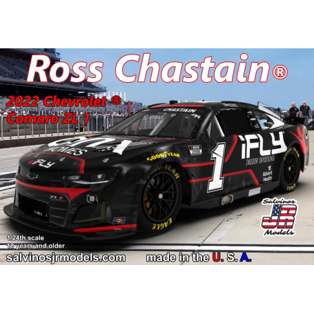 Salvinos J R 1/24 Trackhouse Racing Ross Chastain 2022 Camaro Plastic Model Kit