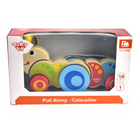 Tooky Toy PULL ALONG - CATERPILLAR