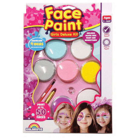Colorific Face Paint Girls Deluxe Kit