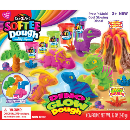 Softee Dough Dino Neon Dough