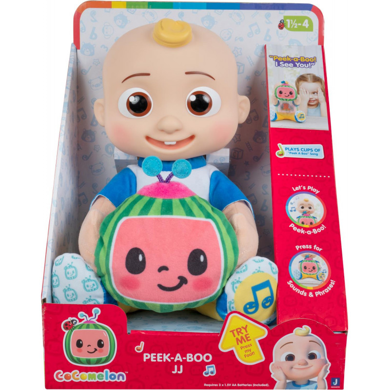 Cocomelon Peek-A-Boo Jj Feature Plush | Mr Toys Toyworld