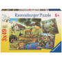 Ravensburger - Forest Zoo & Pets Puzzle 3x49pc