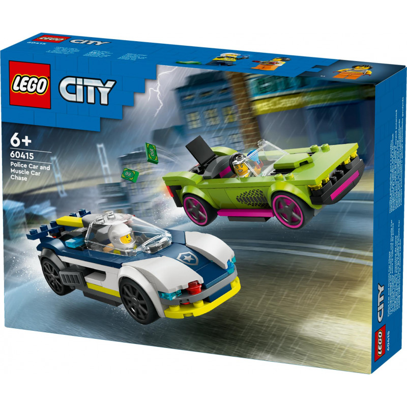 LEGO City Police Car and Muscle Car Chase 60415 | Mr Toys