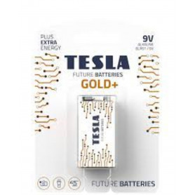 Tesla Gold+ Alkaline Battery 9 Volt (Blister Single Pack)