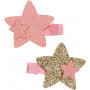 Pink Poppy - Shimmering Mermaid Star Hair Clips