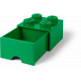 LEGO BRICK DRAWER (4 KNOBS) Dark Green