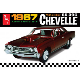 1:25 1967 Chevy Chevelle Pro Street Drag Plastic Kit