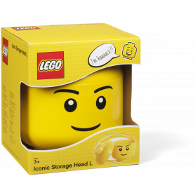 LEGO STORAGE HEAD LARGE  - LEGO Storage Head - Boy