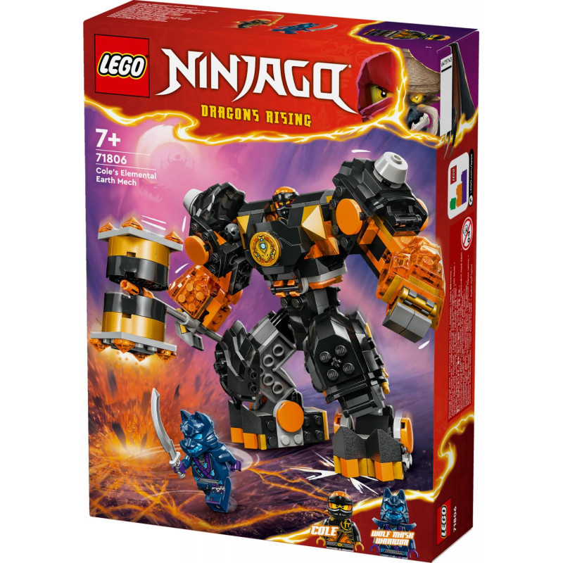 LEGO Ninjago Cole's Elemental Earth Mech 71806 - Afterpay